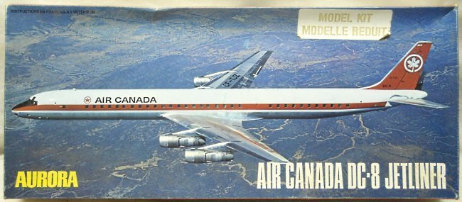 Aurora 1/103 Air Canada Douglas DC-8 Jetliner, 390 plastic model kit